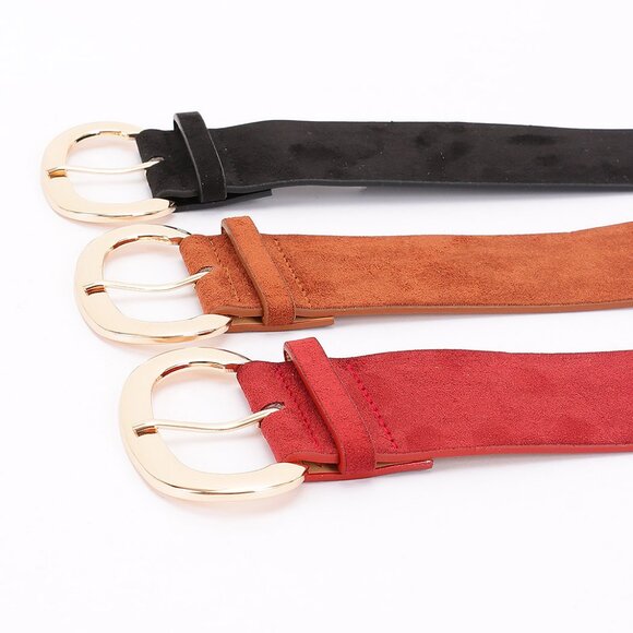 Super Stylish Oval Buckled Wide Belt - Picture 2 of 2